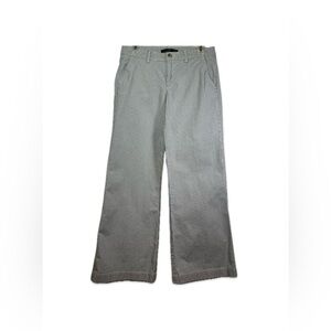 GAP Women's Wide Leg Pants Size 4 Gap Stretch Blue & White Stripes